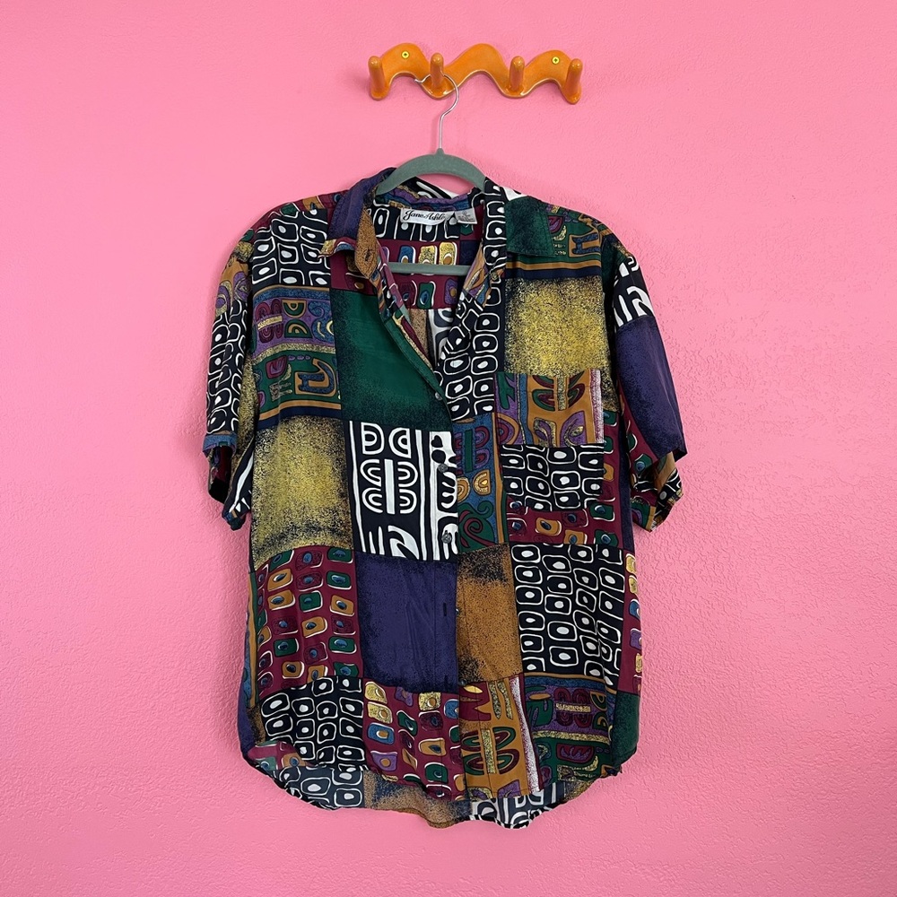 SOLD🌵Vintage silk short set - Picture 2 of 4